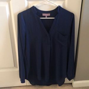 Harper blue blouse